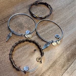 Alex and Ani. Four bangles.
